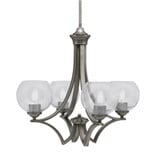 Zilo 4 Light Medium Chandelier by Toltec 564-GP-4100 - 564-GP-4100