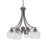 Zilo 4 Light Medium Chandelier by Toltec 568-DG-4100 - 568-DG-4100
