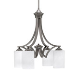 Zilo 4 Light Small Chandelier by Toltec 568-DG-300