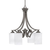 Zilo 4 Light Small Chandelier by Toltec 568-DG-300 - 568-DG-300