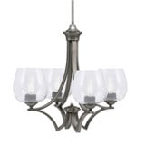 Zilo 4 Light Medium Chandelier by Toltec 564-GP-4810