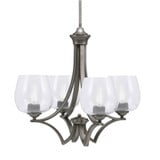 Zilo 4 Light Medium Chandelier by Toltec 564-GP-4810 - 564-GP-4810