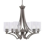 Zilo 6 Light Medium Chandelier by Toltec 566-MB-300