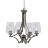 Zilo 4 Light Medium Chandelier by Toltec 564-GP-210