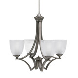 Zilo 4 Light Small Chandelier by Toltec 564-GP-500