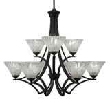 Zilo 9 Light Large Chandelier by Toltec 569-317528