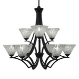 Zilo 9 Light Large Chandelier by Toltec 569-317528 - 569-317528