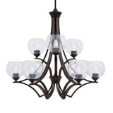 Zilo 9 Light Large Chandelier by Toltec 569-MB-4100 - 569-MB-4100