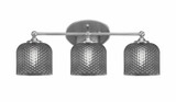 Capri 3 Light Bath Bar 9 Inch Tall and 22.75 Inch Length by Toltec - 5913-46-1
