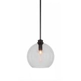 Kimbro 1 Light Small Stem Hung Pendant 10 Inch Tall by Toltec - 71-975-10-
