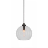 Kimbro 1 Light Small Stem Hung Pendant 10 Inch Tall by Toltec - 71-975-10-