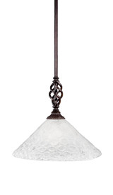Elegante 1 Light Medium Stem Pendant 12.25 Inch Tall by Toltec - 80-12-1225-