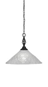 Elegante 1 Light Large Pendant 14.5 Inch Tall by Toltec - 82-16-145