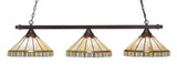 Square 3 Light Small Island Chandelier by Toltec 803-1511555 - 803-1511555