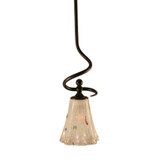 Capri 1 Light Mini Stem Hung Pendant 16.25 Inch Tall by Toltec - 901-55-1625-