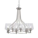 Capri 8 Light Large Chandelier by Toltec 908-MB-4165