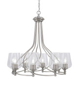 Capri 8 Light Large Chandelier by Toltec 908-MB-4165 - 908-MB-4165