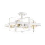 Prana 4 Light 16 Inch Wide Flush Mount by Nuvo - 60-66-4F