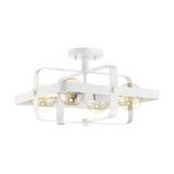 Prana 4 Light 16 Inch Wide Flush Mount by Nuvo - 60-66-4F