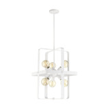 Prana 6 Light Small Foyer Chandelier by Nuvo - 60-66-6F