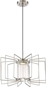 Wired 1 LED Light Small Chandelier by Nuvo - 62-135