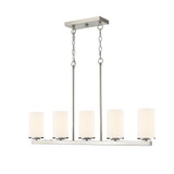 Verlana 5 Light Linear Chandelier 40 Inch Tall X 35 Inch Wide by Millennium - 2725WG