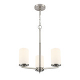 Verlana 3 Light Chandelier 21.25 Inch Tall and 19 Inch Wide by Millennium - 2713WG