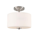 Verlana 2 Light Semi Flush Mount 10 Inch Tall X 11 Inch Wide by Millennium - 2710WG