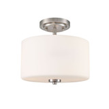 Verlana 2 Light Semi Flush Mount 10 Inch Tall X 11 Inch Wide by Millennium - 2710WG