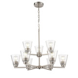 Strayhan 9 Light Chandelier 20.5 Inch Tall and 28.5 Inch Wide by Millennium - 64109