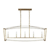 Sean Lavin 5 Light Small Linear Chandelier by Visual Comfort Studio - F3326/5