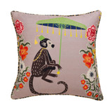 Maharaja Monkey Left Side Throw Pillow 24 Inch X 24 Inch Wide by Stylecraft - DFS1018-L