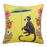 Maharaja Monkey Right Side Throw Pillow 24 X 24 Inch Wide by Stylecraft - DFS1018-S
