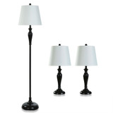 Set of 2 Table Lamps and 1 Floor Lamp by Stylecraft - KHL8279