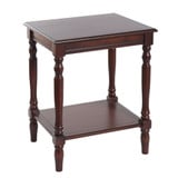 24 Inch Sybil Wood Accent Storage Shelf End Table by Stylecraft - SYBIL-19