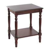24 Inch Sybil Wood Accent Storage Shelf End Table by Stylecraft - SYBIL-19