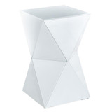 Prism Side Table 20.8 Inch Tall and 12.4 Inch Wide by Stylecraft - SF27313