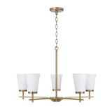 Drake 5 Light Chandelier 18.5 Inch Tall and 28 Inch Wide by HomePlace - 461051