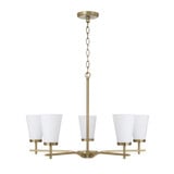 Drake 5 Light Chandelier 18.5 Inch Tall and 28 Inch Wide by HomePlace - 461051