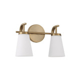 Drake 2 Light Bath Vanity 9 Inch Tall and 14 Inch Wide by HomePlace - 161021