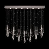 Rain 11W 6 LED Rectangular Pendant 18 Inch Tall X 51 Inch Wide by Fine Art - 100138