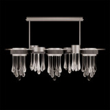 Rain 8W LED Linear Pendant 19.25 Inch Tall and 56.25 Inch Wide by Fine Art - 100139
