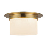 Mineral 2 Light Round Flush Mount 5.63 Inch Tall and 11.13 Inch Wide by Alora - FM360115
