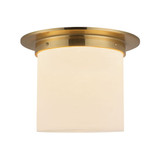 Mineral 1 Light Round Flush Mount 8.63 Inch Tall and 11.13 Inch Wide by Alora - FM360118
