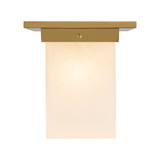 Mineral 1 Light Square Flush Mount 8.63 Inch Tall and 7.88 Inch Wide by Alora - FM356808