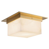Mineral 2 Light Square Flush Mount 5.63 Inch Tall and 11.13 Inch Wide by Alora - FM356115