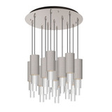 Bordeaux 137W LED Pendant 17.13 Inch Tall and 25 Inch Wide by Alora - MP502204-13
