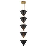 Versus 5 Light Pendant 51.25 Inch Tall and 10 Inch Wide by Alora - PD341548