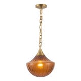 Farrah 1 Light Pendant 12.88 Inch Tall and 11.88 Inch Wide by Alora - PD651012-1