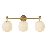 Cherise 3 Light Bath Vanity 11.88 Inch Tall and 28.38 Inch Wide by Alora - VL579328